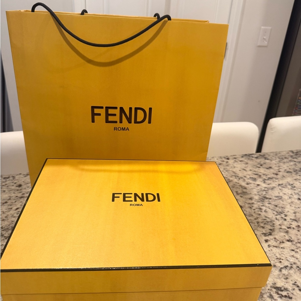 Fendi Golden Box and Bag Set